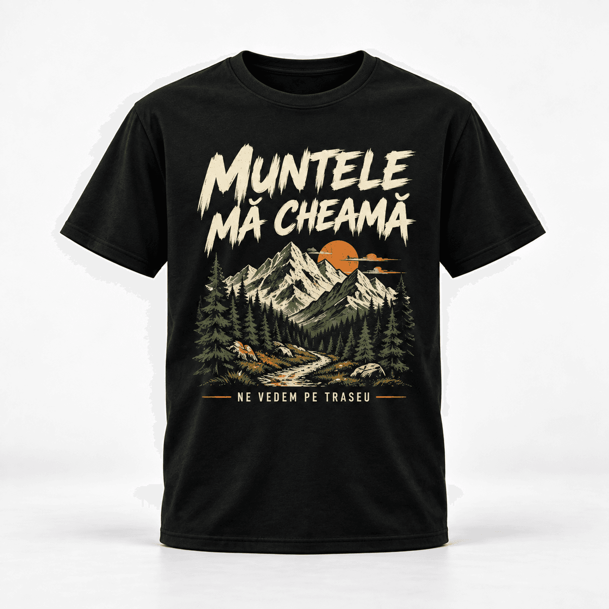 Tricou Muntele Mă Cheamă, negru